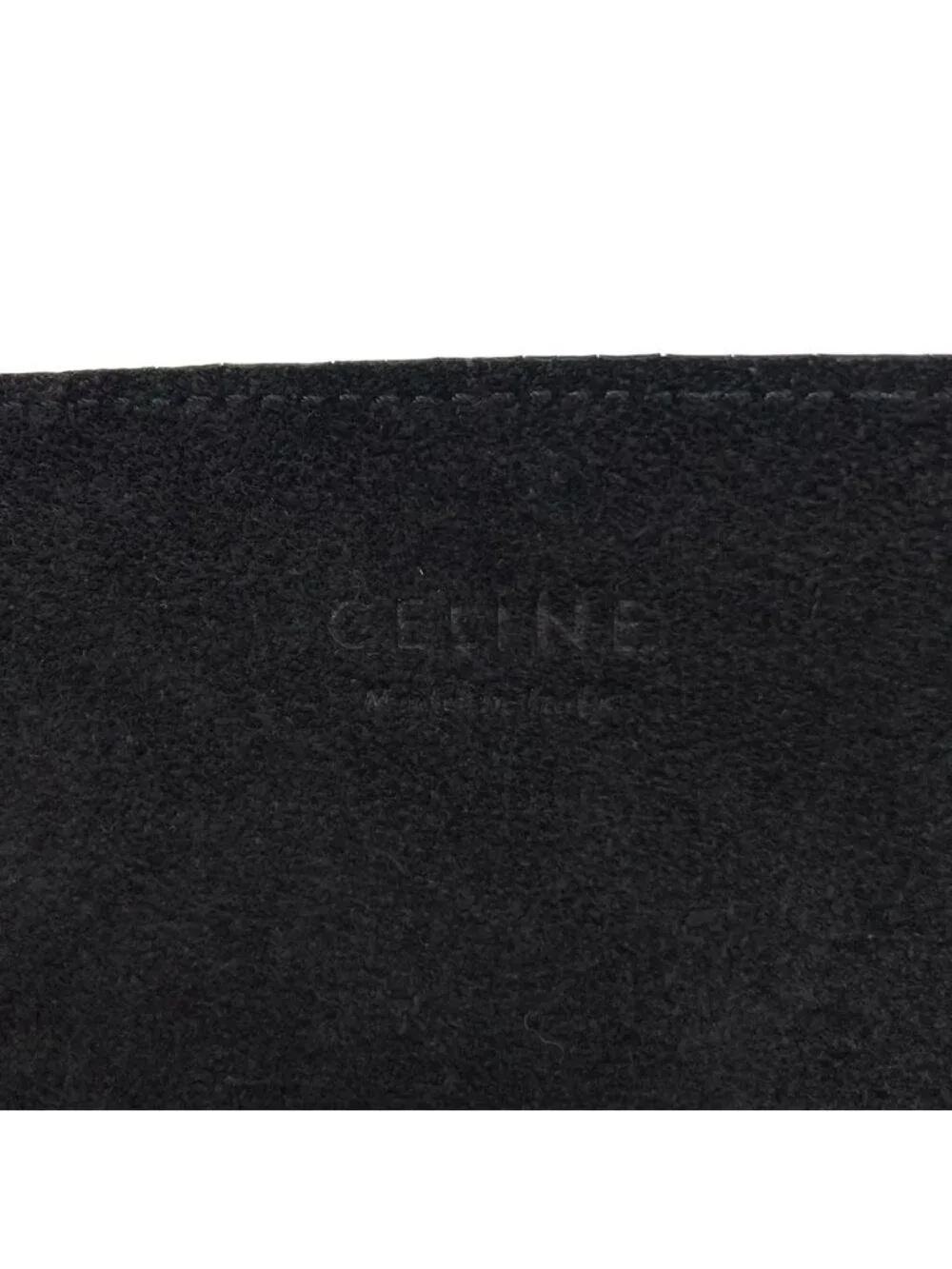 Celine Tote Cabas Phantom Studs Black Silver Leather